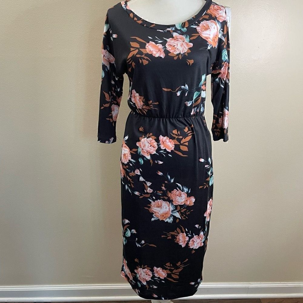 Moyabo| Amazon| Floral print| With pockets| Has stretch| Midi